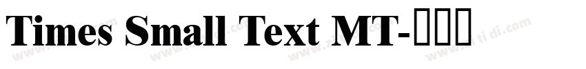 Times Small Text MT字体转换